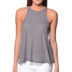 Women’s free people Gray Long Beach racerback tank Top